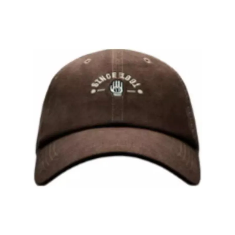 Anta Life Collection Polyester Elastane Twill Brushed Fabric Blend Baseball Caps Unisex Sparrow Tea Brown-1