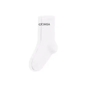 Balenciaga Mid Calf Socks Women's 1 Pack White