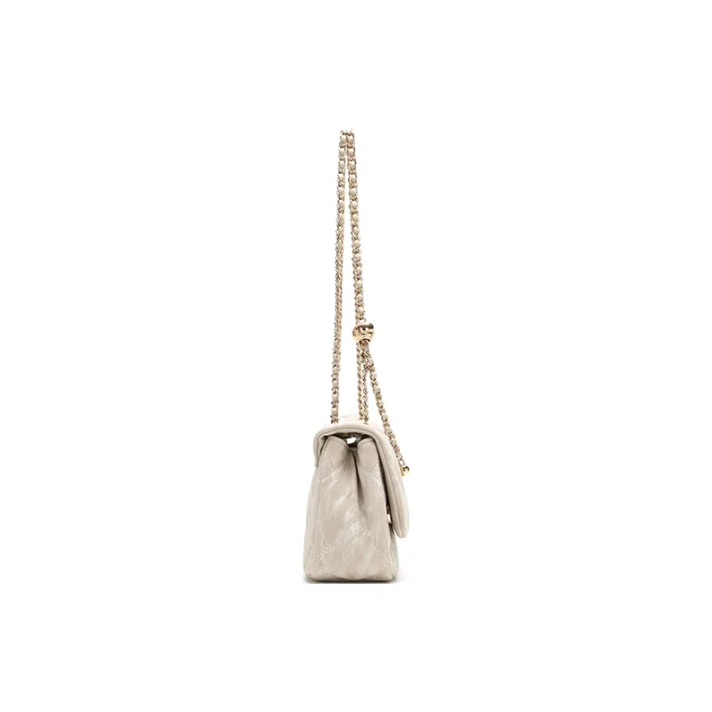 BETTINA VIVIAN PU Shoulder Bag Crossbody Bag Regular Women's Beige Apricot-4