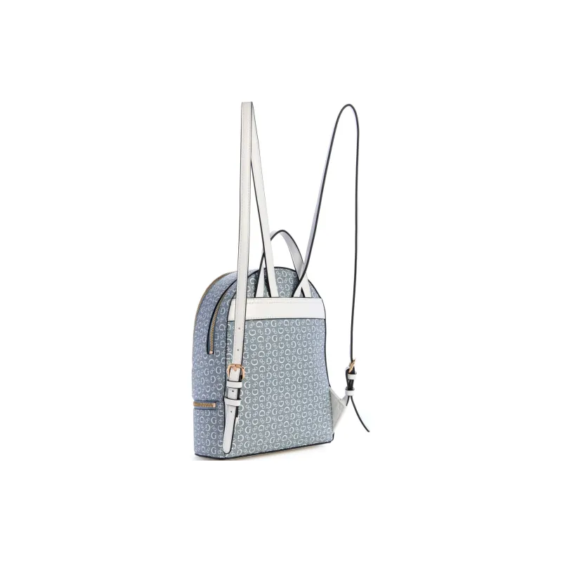 GUESS Coated Canvas Backpack Regular Women's Light Blue-1