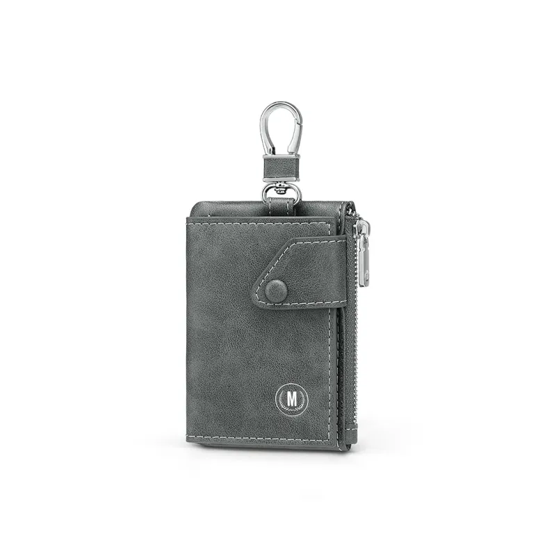 MashaLanti Synthetic Leather Versatile Zipper Coin Purse Key Pouch Regular Men's Multicolor-9