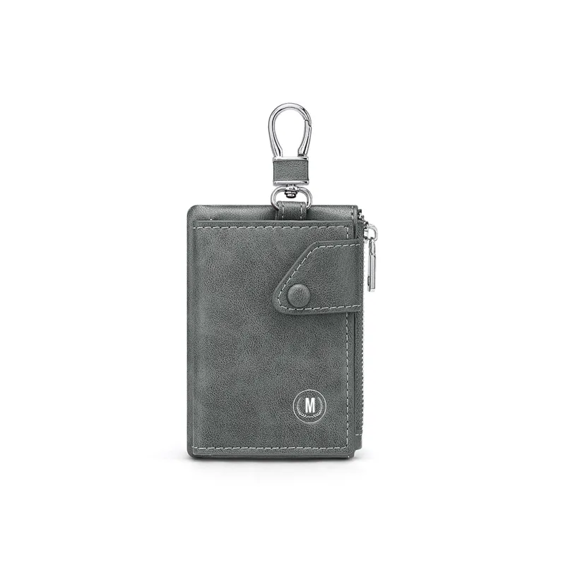 MashaLanti Synthetic Leather Versatile Zipper Coin Purse Key Pouch Regular Men's Multicolor-8
