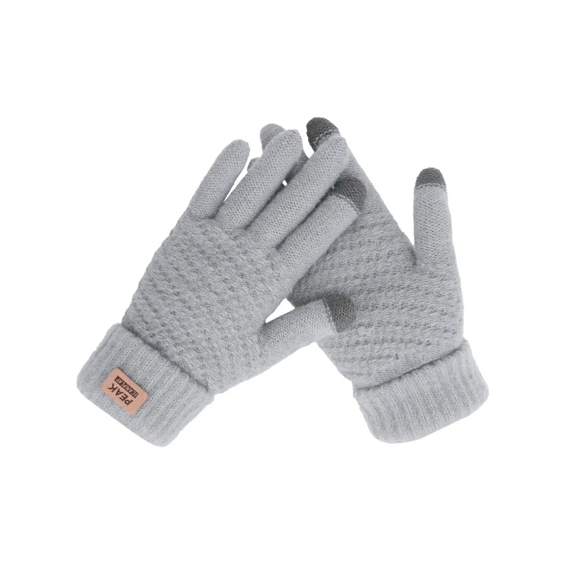 PEAK Acrylic Knit Gloves Unisex Multiple Colors-15