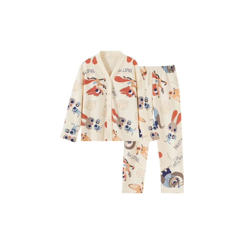 OUSHIBO Pajama Set Women's Apricot-0