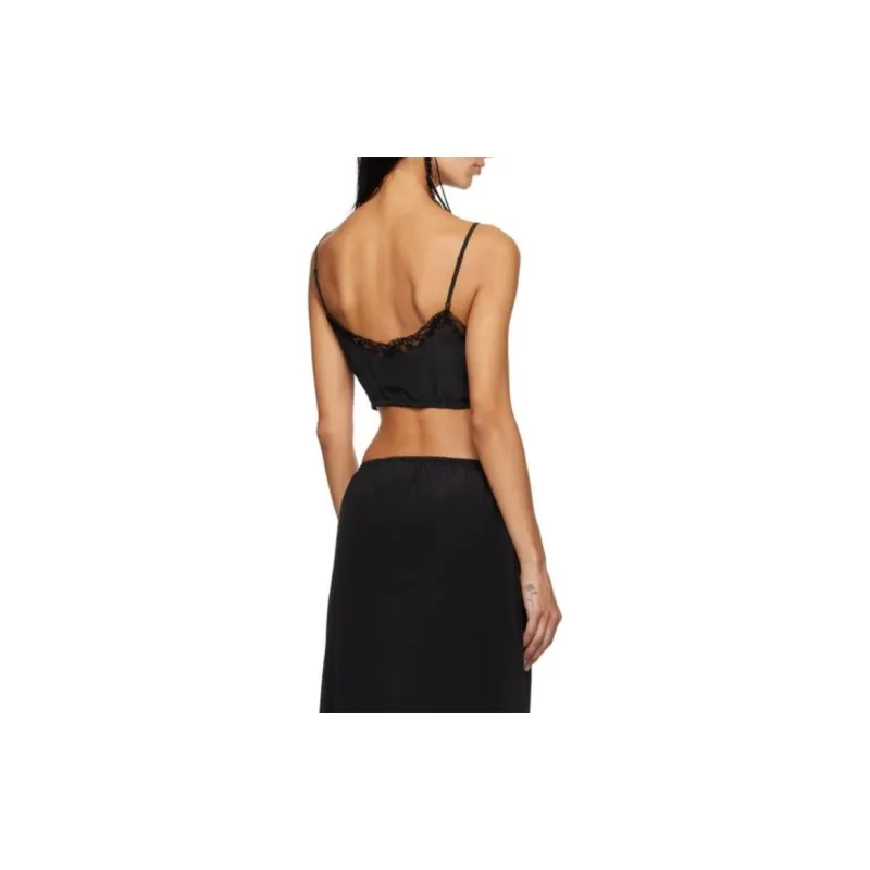 SIMONE ROCHA Lace trim Cropped Top-1