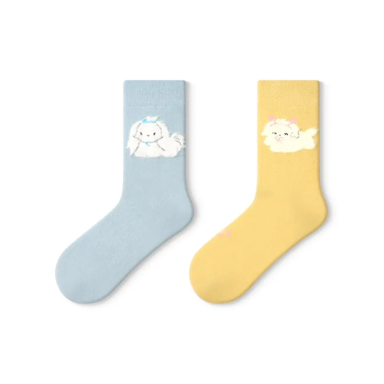 Primeet Mid Calf Socks Women's 5 Pack-11