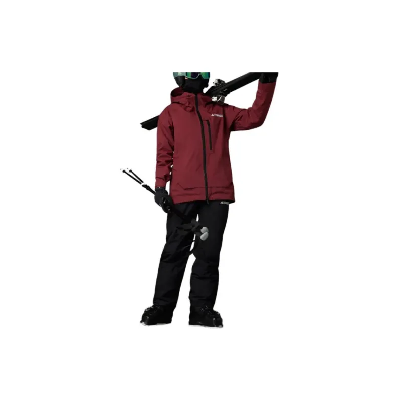 Adidas Xperior 2L Insulated RAIN.RDY Jacket Jacket Women's Dark Shadow Red-2