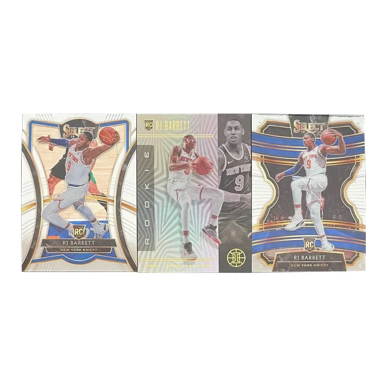 PANINI 2019 20 SELECT Rising Stars RC RJ Barrett Knicks 3 Piece Set Player Card Product Access Sports Cards 3 Pcs-0