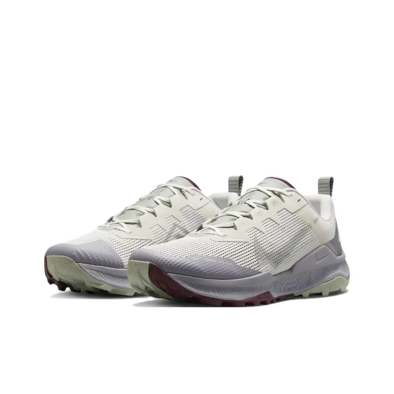Nike Wildhorse 8 Anti Slip Wear Resistant Low Top Running Shoes Men's White-2