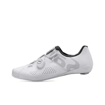 SANTIC Coverage Support Wear-Resistant Lightweight Breathable Slip-Resistant Low-Top Cycling Shoes Unisex White