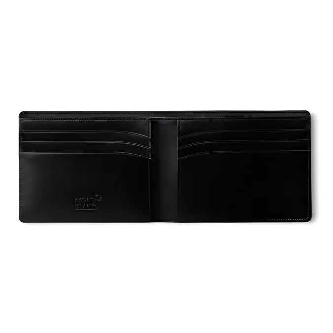 MONTBLANC Meisterstuck Grain Cow Leather Card Holder, Wallet Men's Black-4