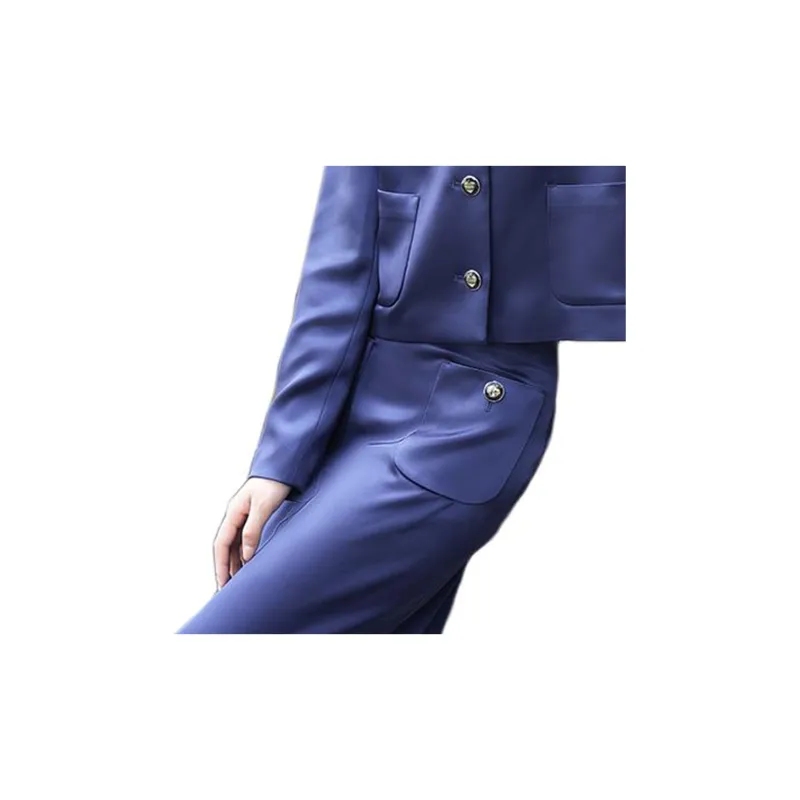 BESIONIA SS24 Casual Long Skirts Women's Royal Blue-3