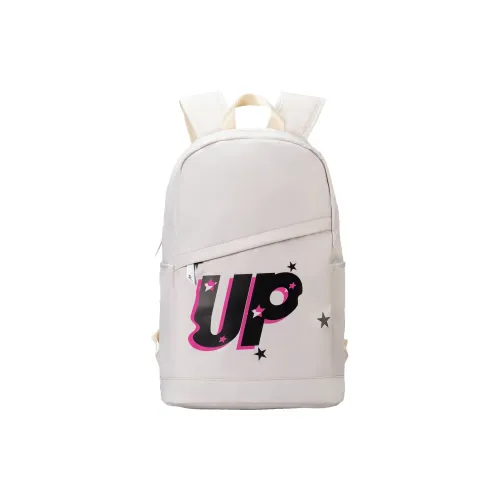 TURN UP Polyester Backpack Regular Unisex Ecru