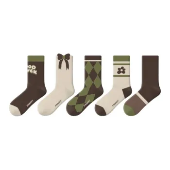 Primeet Mid Calf Socks Women's 5 Pack