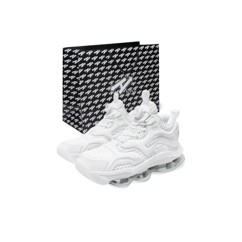 N·HOT Slip-Resistant Breathable Height Increasing EVA+Air Cushion Combination Rubber Casual Running Shoes Unisex-0