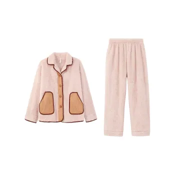Aannsfam Pajama Set Women's Champagne Pink