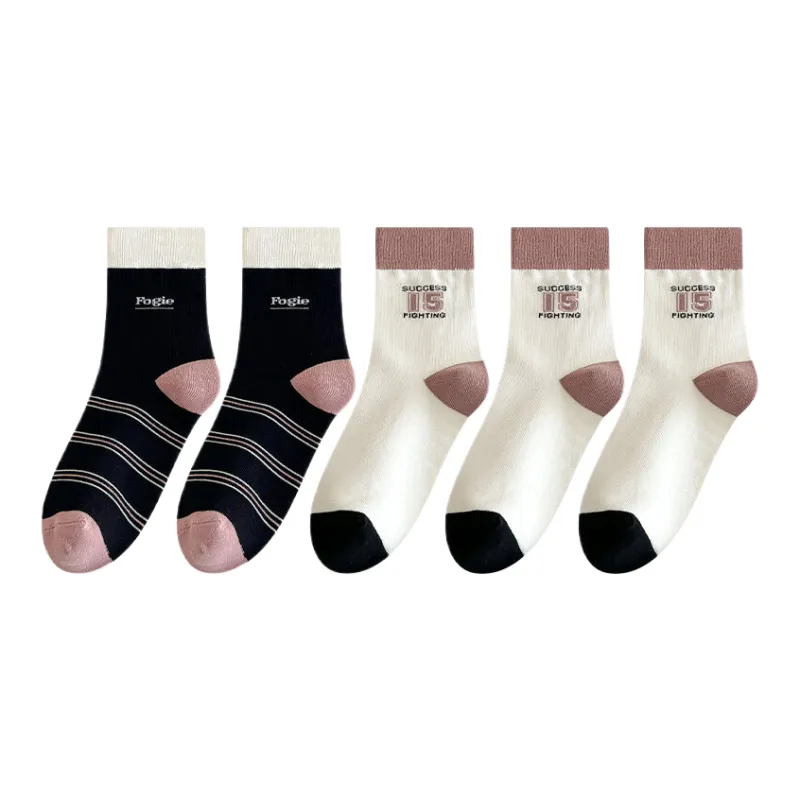 Lan Miao Mid Calf Socks Women's 5 Pack-5