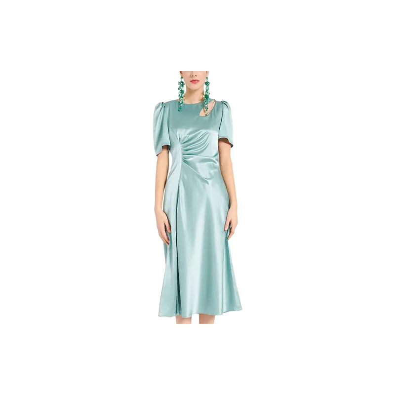 BESIONIA SS24 Short Sleeved Dresses Women's Light Blue-1