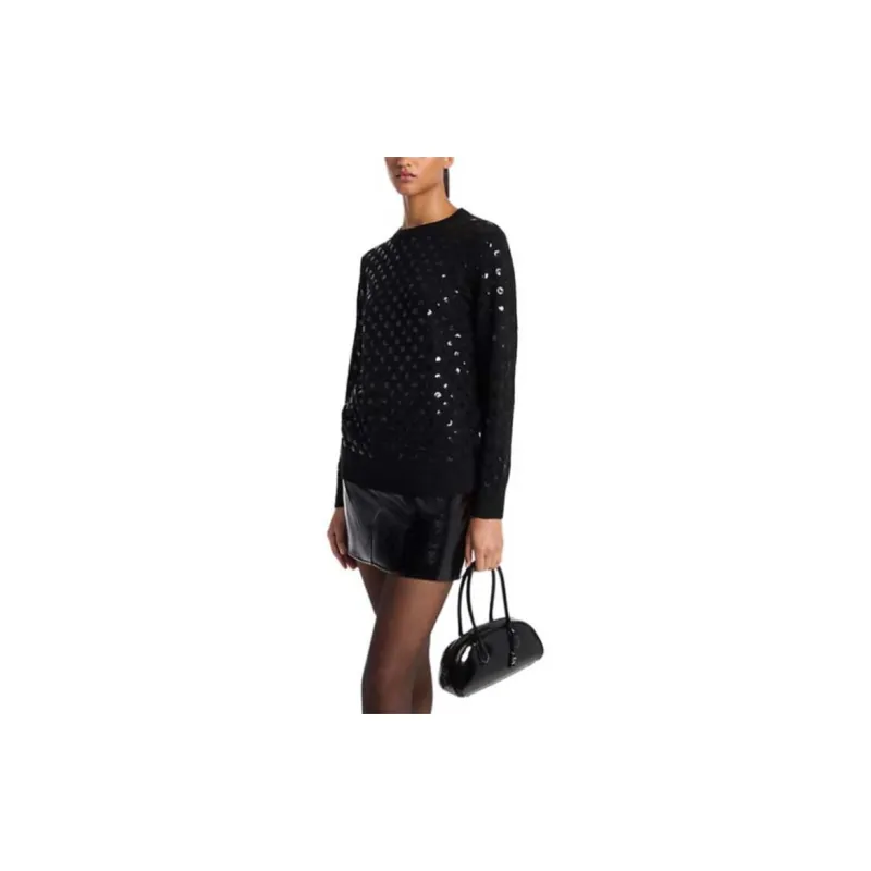 MICHAEL KORS Sequined Dot Wool Sweater-2