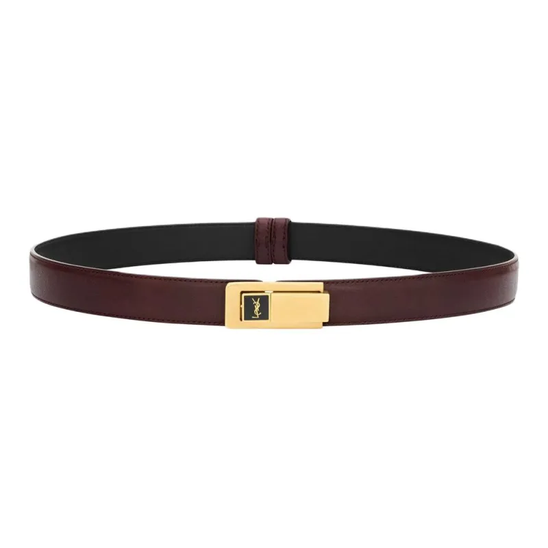 SAINT LAURENT Charniere Buckle Belt-1