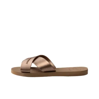 Havaianas Slide Slippers Women's Rose Gold