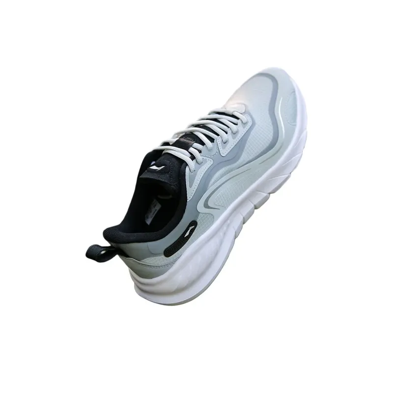 LiNing Breathable Lightweight Rebound Low-Top Casual Running Shoes Men's Gray-2