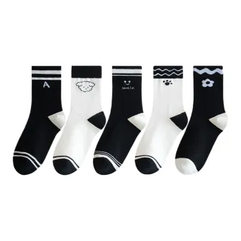 Lan Miao Mid Calf Socks Women's 5 Pack