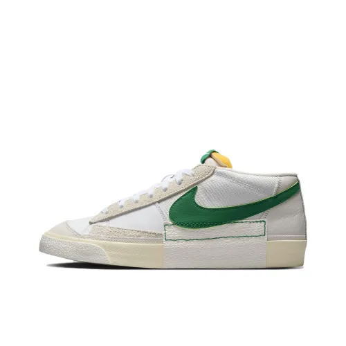 Nike Blazer Mid Anti-Slip Wear-Resistant Low-Top Skateboard Shoes Men's Beige