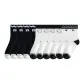 4 Black Small Flower+4 White Cartoon+2 White Wave
