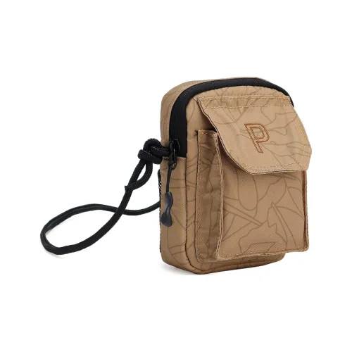 PUMA Polyester Shoulder Bag Crossbody Bag Men's Brown