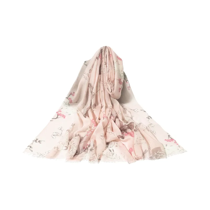 Shanghai Story 100% Cashmere Knit Scarves Women's Blossom Fantasy Gift Box Set-1