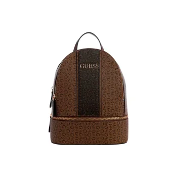 GUESS Coated Canvas Backpack Women's Brown