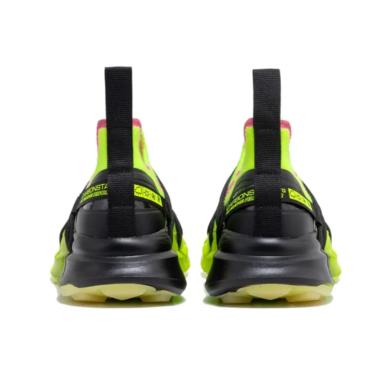 CARBONSTAR PRO Core Series Cushioned Wear Resistant Breathable Low Top Sprint Running Shoes Unisex Yellow Green-2
