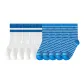 5 White with Two Stripes+5 Blue