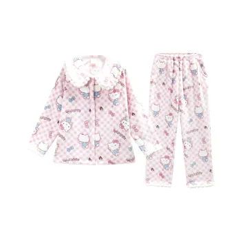 GUKOO x Hello Kitty Pajama Set Women's Peach Pink
