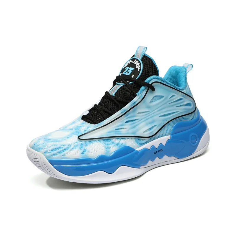 Kung Fu Partners Anti-Slip Wear-Resistant Warm Rebound Reflective With High Visibility Mid-Top Basketball Shoes Unisex-7