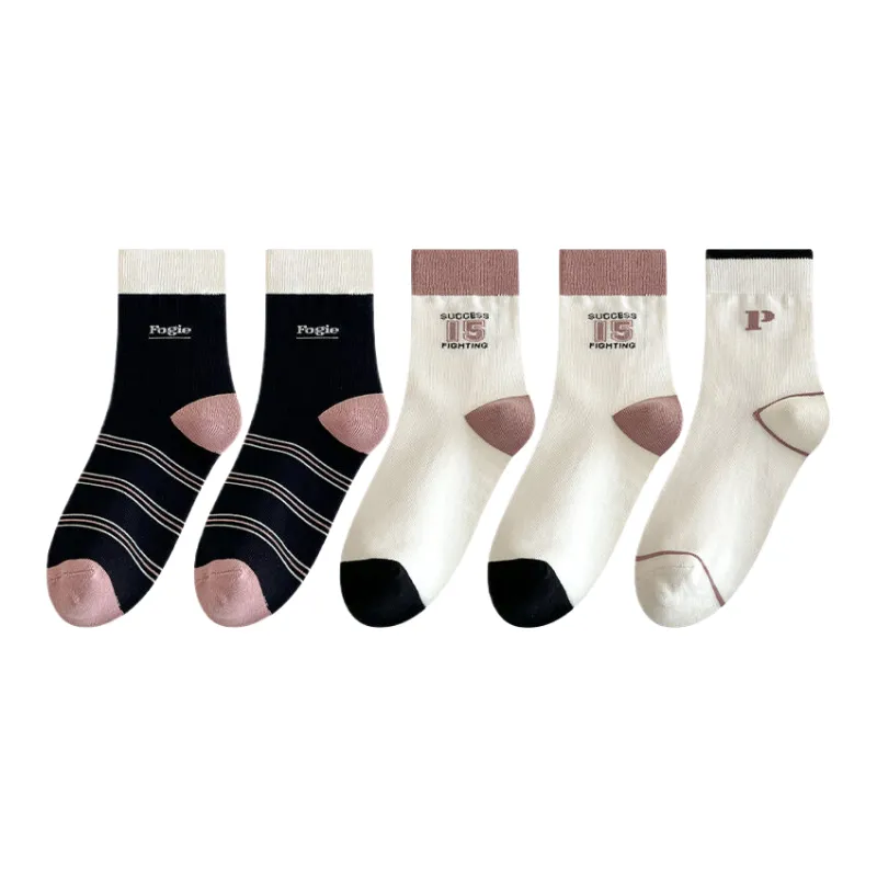 Lan Miao Mid Calf Socks Women's 5 Pack-2