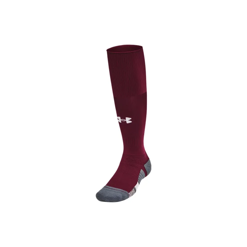 Under Armour Magnetico Grip Knee-High Socks Unisex 1 Pack Chestnut/Dark Gray/White-0