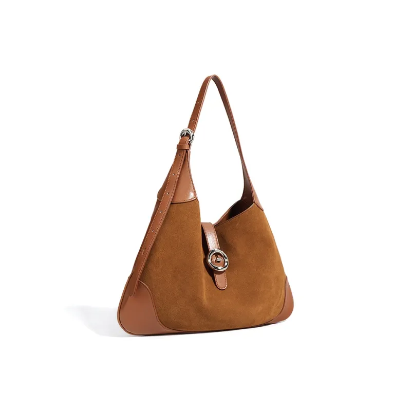 FAIRWHALE Matte Cowhide Leather Shoulder Bag Regular Women's Multicolor-12