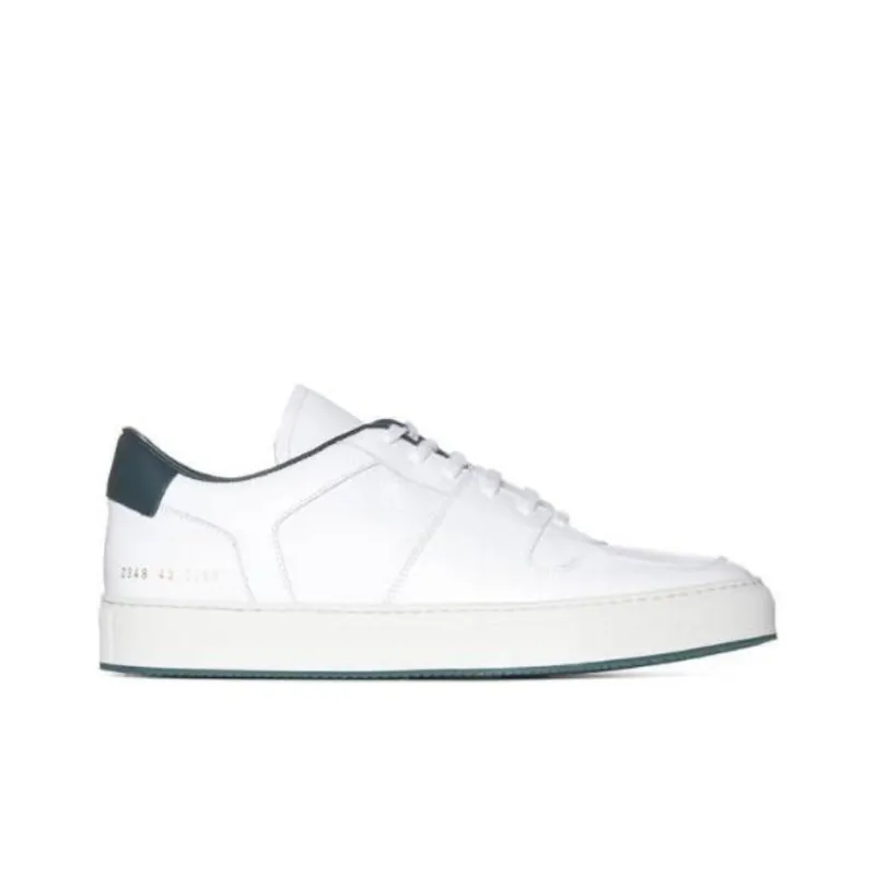COMMON PROJECTS Low Top Stylish Skateboarding Shoes Men's White Green-4