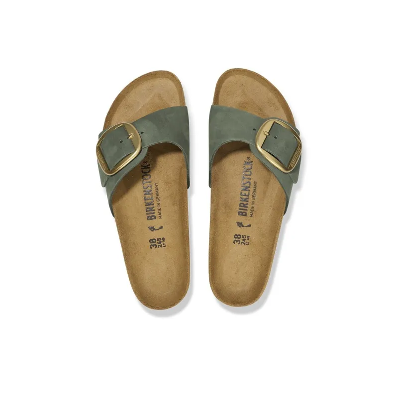 Birkenstock Madrid Big Buckle EVA Abrasion-Resistant Slide Slippers Women's Olive Green Regular-3