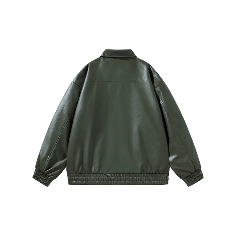 DIEMME Leather Jacket Unisex Brown-13