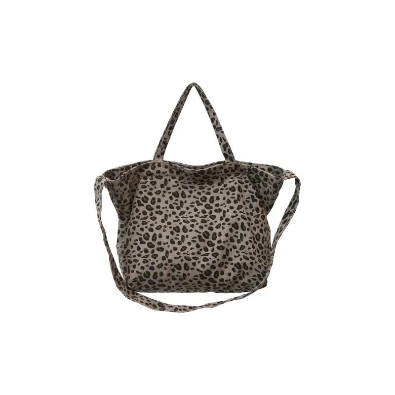 Debecca Canvas Canvas Bag Tote Bag Shopping Bag Shoulder Bag Crossbody Bag Women's White/Gray/Khaki-3