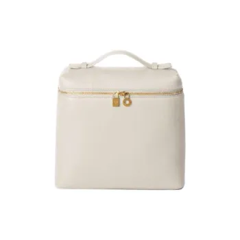 Loro Piana ExtraPocket Leather Backpack Women's White