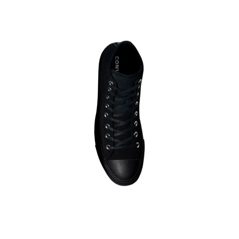 Converse Anti Slip Wear Resistant High Top Canvas Shoes Men's Black-3