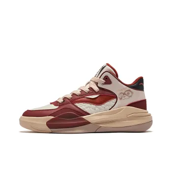 Erke Battery Panda 3V2 Anti Slip Wear Resistant Low Top Skateboard Shoes Men's Floating Rock Grey Bordeaux Red