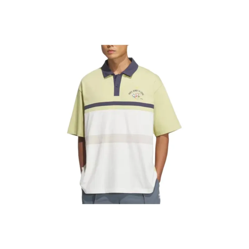 Adidas x Disney Polo Shirt Unisex Gold White-3