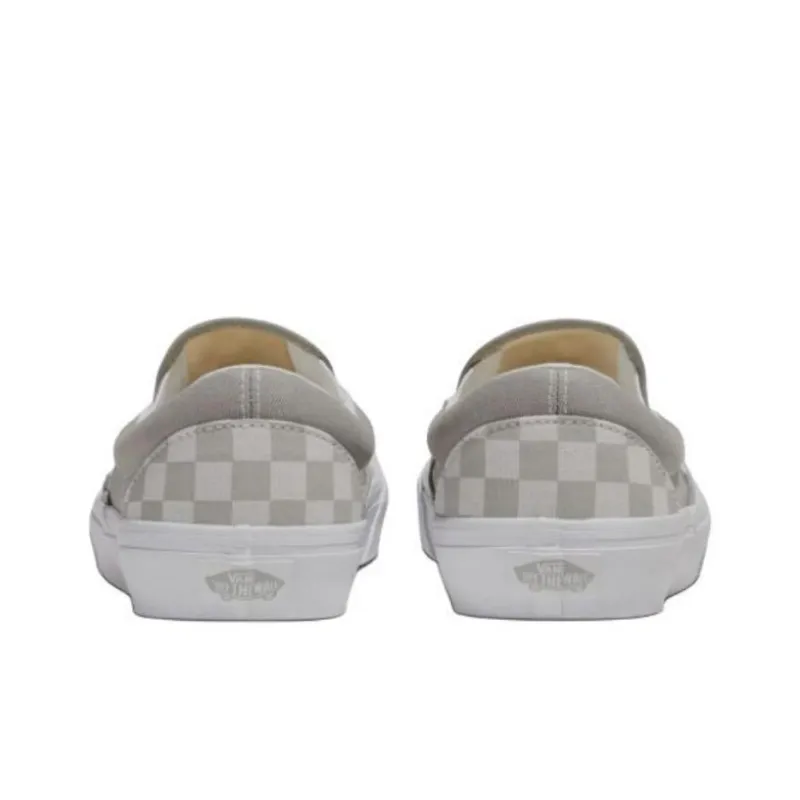 Vans CLASSIC SLIP-ON Anti-Slip Wear-Resistant Low-Top Canvas Shoes Unisex Gray-3