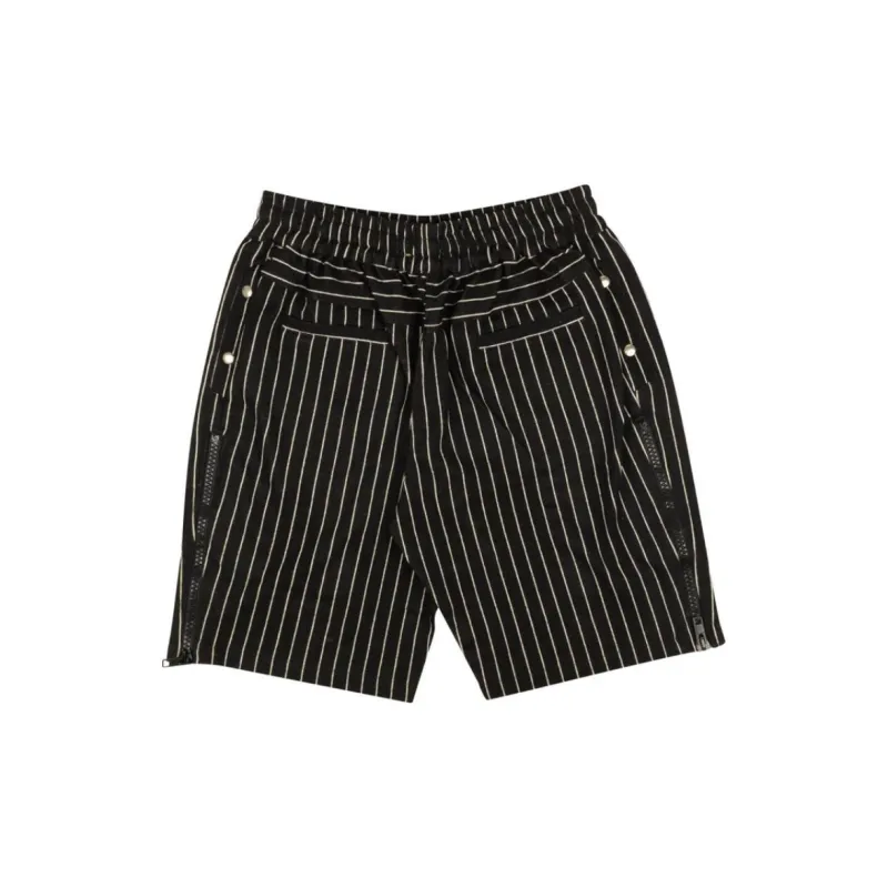 Pyer  Moss Pinstripe Wool Blend Shorts-1