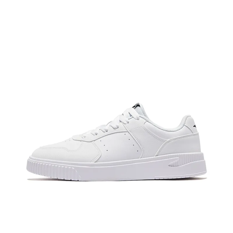 Erke Sky Comfort Anti Slip Wear Resistant Low Top Skateboard Shoes Men's Erke White-0
